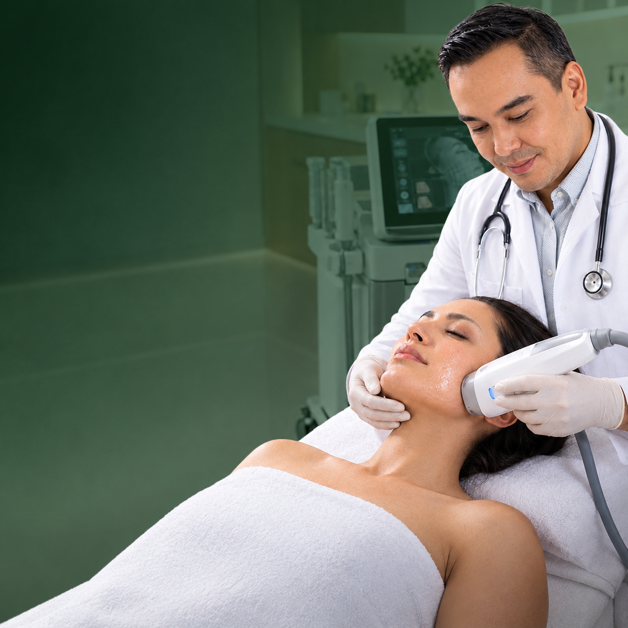 Consulta y tratamiento facial en la clínica del Dr. JC Navarro